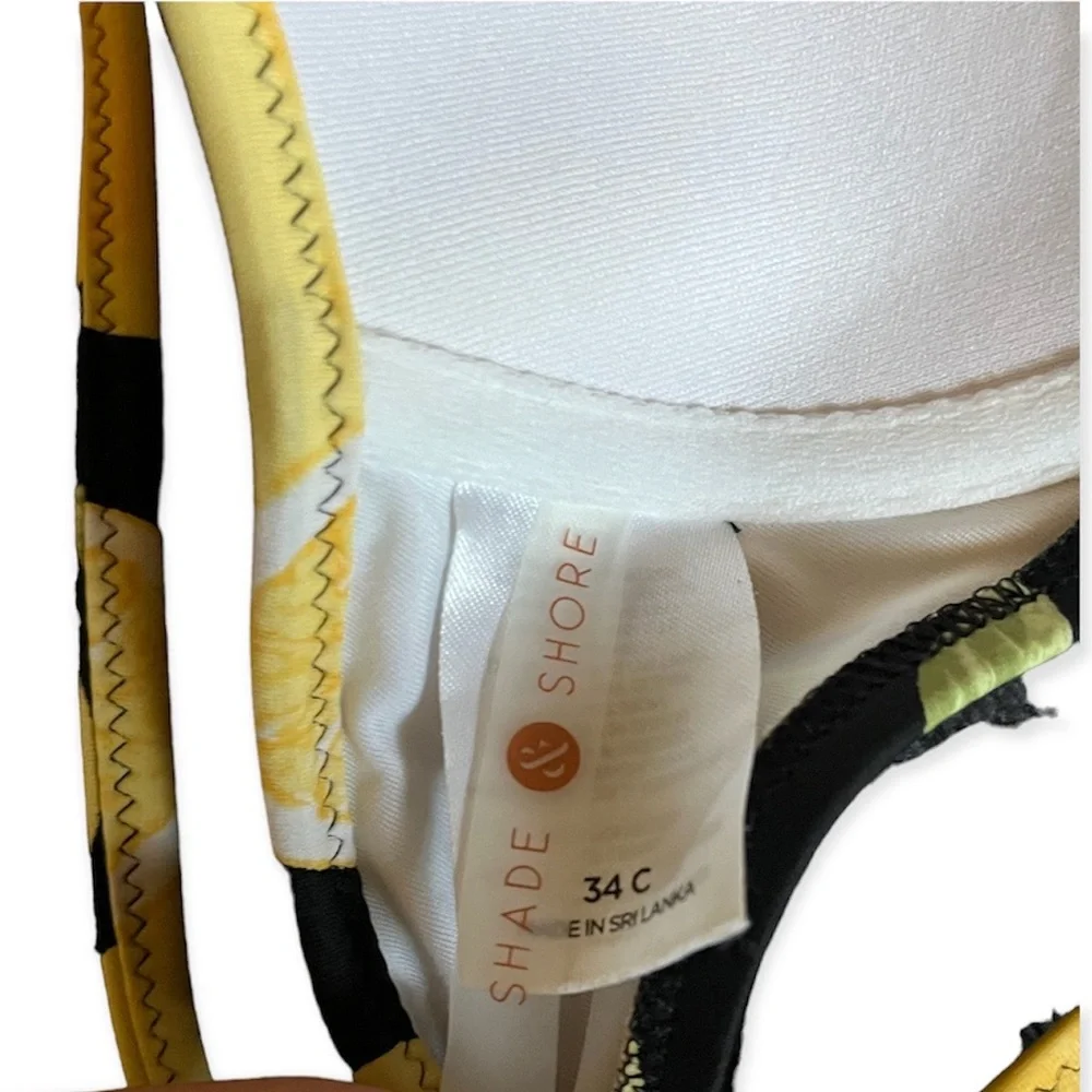 Shade & Shore • Lemon Scallop Design Swim Top - Picture 3 of 9